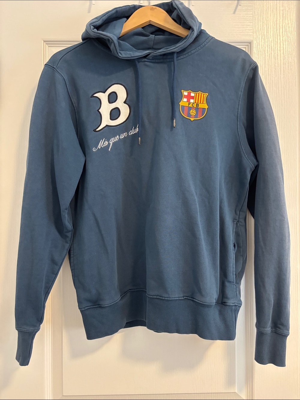 FC Barcelona Blue Pullover Hoodie - Men